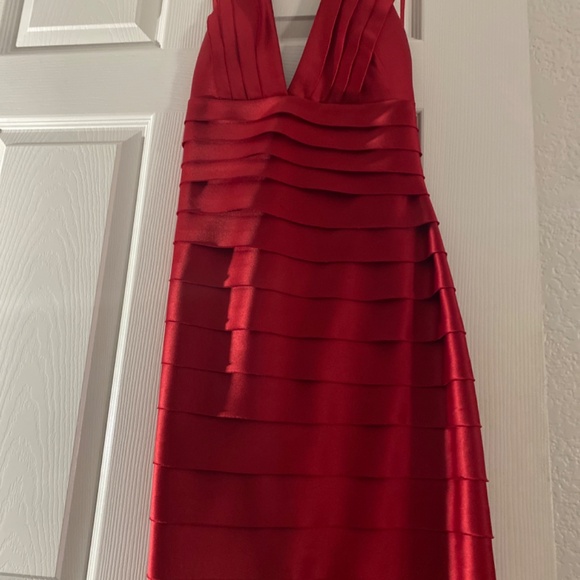 Cocktail dress (red) - Picture 2 of 2